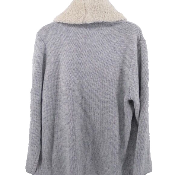 NWT Style&Co. Women's Fleece Collar Open Front Cardigan Hammock Heather 1X - Picture 11 of 13